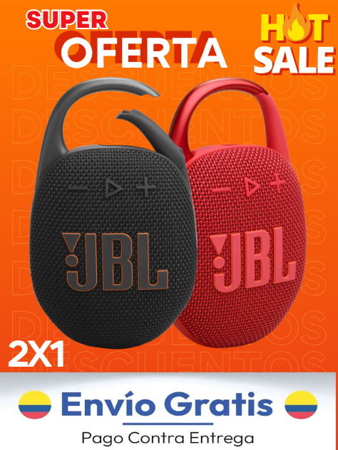 🌧️ JBL Clip 5 2X1  Doble Potencia, Doble Diversión 🔋