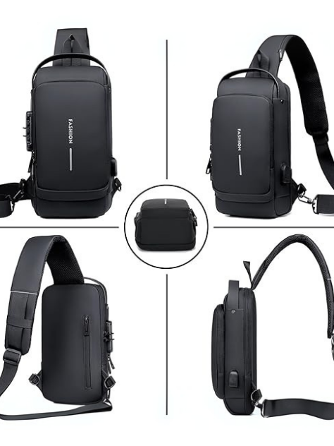 Pack 3 en 1 PowerLife 💼🔋🎶 – Bolso Antirrobo + JBL Charge 5 + T500