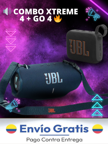 🔊 COMBO XTREME 4 + GO 4 🔥 ¡Potencia y Portabilidad en Uno!