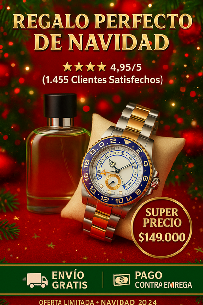 🕰️💎 Elegancia Total: Rolex Submariner + Perfume Premium 💨✨
