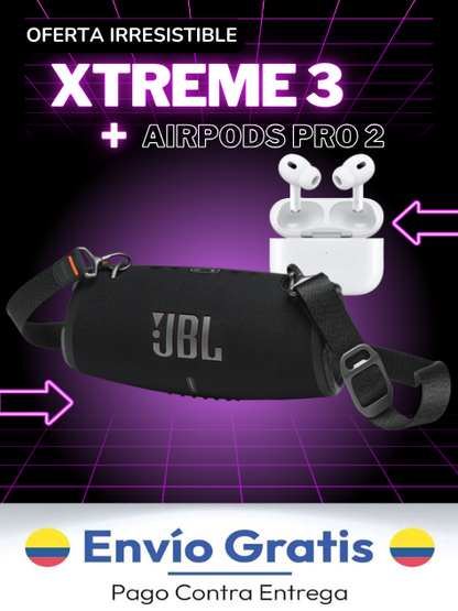 💣🔊 Combo Explosivo: JBL Xtreme 3 + AirPods Pro 2
